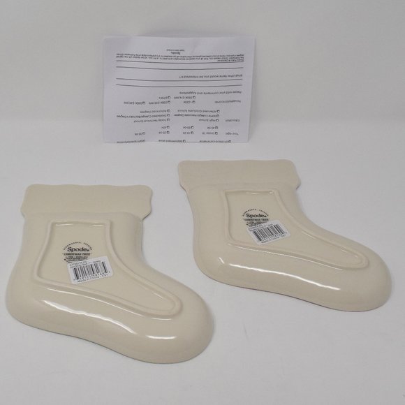 Spode Christmas Tree Stocking Dishes New in Box - Picture 5 of 11